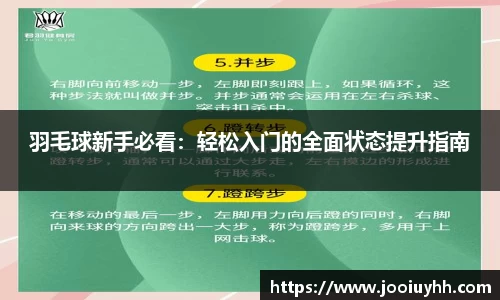 羽毛球新手必看：轻松入门的全面状态提升指南